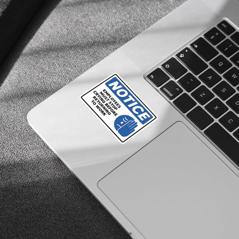 (3pcs) Employees Must Stop Crying Before Returning to Work Sticker, Employees Work Sticker, Workplace Crying Sticker Die-Cut Waterproof Vinyl Sticker Laptop Water Bottle Window Phone (Employee 2)