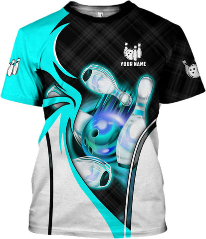 mostprints Personalized Name Bowling Shirts for Men & Women, Bowling Shirts for Team Bowling, Bowling Shirts Gift Unisex