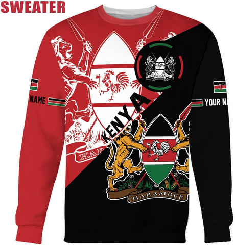 Personalized Kenya Flag 3D Shirts - Kenyan Pride Gift