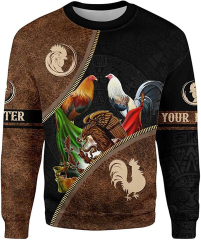 Mostprints Personalized Name Rooster Shirt 3D, Rooster Shirts for Men, Chicken tshirts shirts for women, Funny Chicken shirts