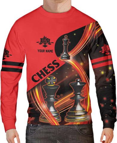 Personalized Name Chess 3D Full Color Shirt, Custom Name Chess 3D Shirt for Men, Women, Chess Lover, USA Chess Shirt