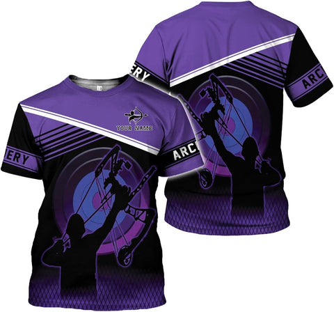 Artparel Personalized Archery Shirt 3D Archery Target Bow Archery Shirts for Men Women Archer Archery Lovers T-Shirt S-5XL