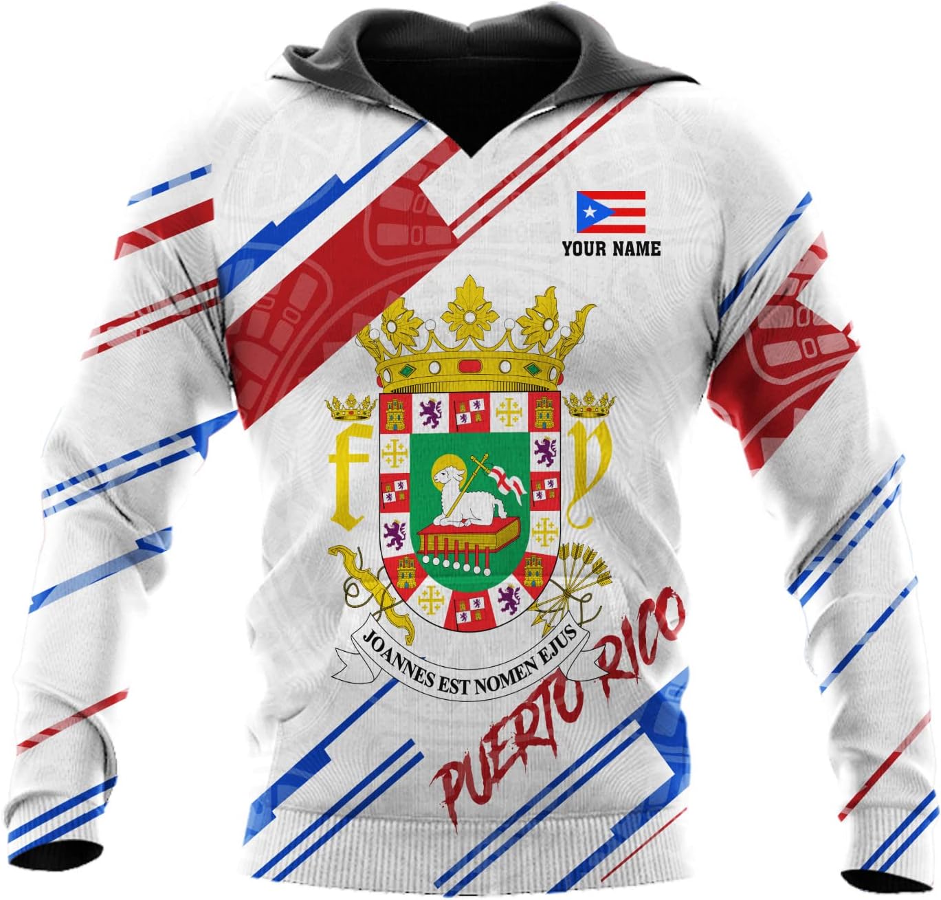 Personalized Name Puerto Rico T-Shirt 3D, Puerto Rico Shirt for Men Women, Puerto Rico Flag T Shirt All Over Printing S-5XL