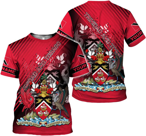 Rivelus Personalized Trinidad and Tobago Clothing 3D, Trinidad and Tobago Shirt, Trinidad Pride Gift T-Shirt S-5XL