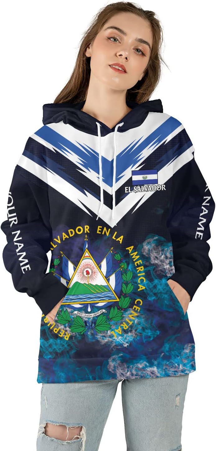 HomeDesign Personalized El Salvador Hoodie El Salvador Hoodies El Salvador Sweaters Shirts Men & Women El Salvador Shirt