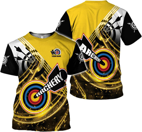 Artparel Personalized Archery Shirt 3D Archery Target Bow Archery Shirts for Men Women Archer Archery Lovers T-Shirt S-5XL