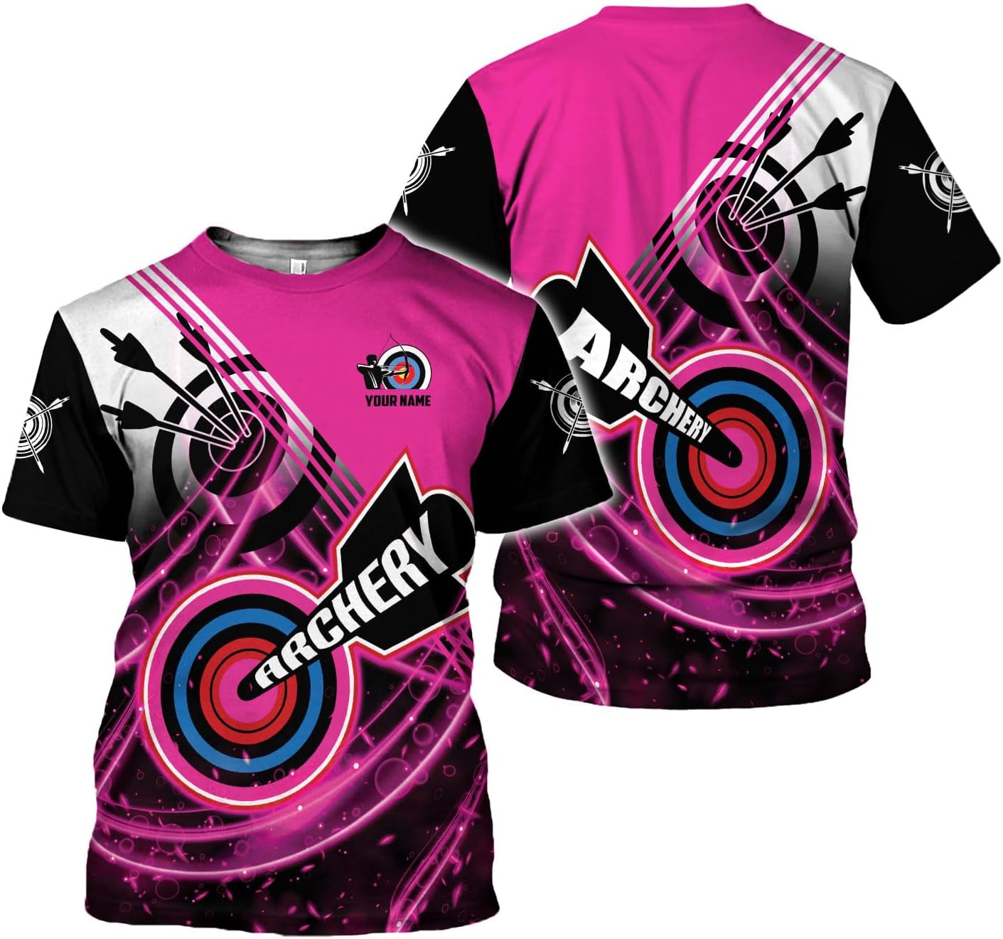 Artparel Personalized Archery Shirt 3D Archery Target Bow Archery Shirts for Men Women Archer Archery Lovers T-Shirt S-5XL