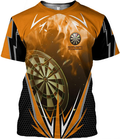 Pretyprints Personalized Dart Shirts Men Women 3D Polo Custom Name Team Jersey Funny Dartboard Shirt S-5XL Gifts