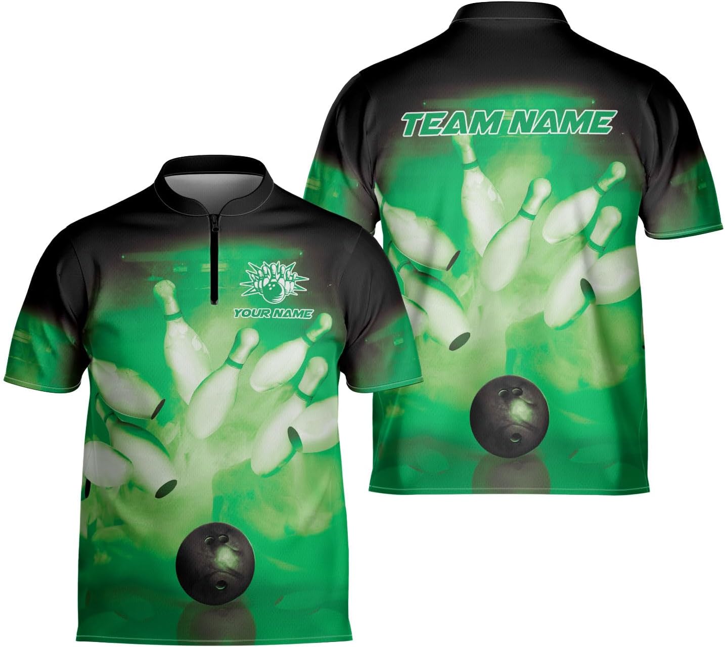 Personalized 3D Bowling Jersey Shirts Unisex Bowling Sport Shirts Short Sleeve Custom Team Shirts for Bowling Lovers