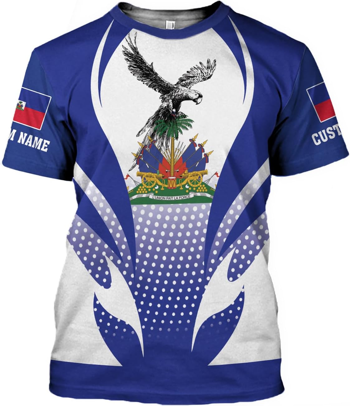 Personalized Haiti 3D Shirt, Haitian Flag Shirt, Haitian Shirt for Women, Haitian Outfit for Men, Ayiti 1804 Haitian Pride