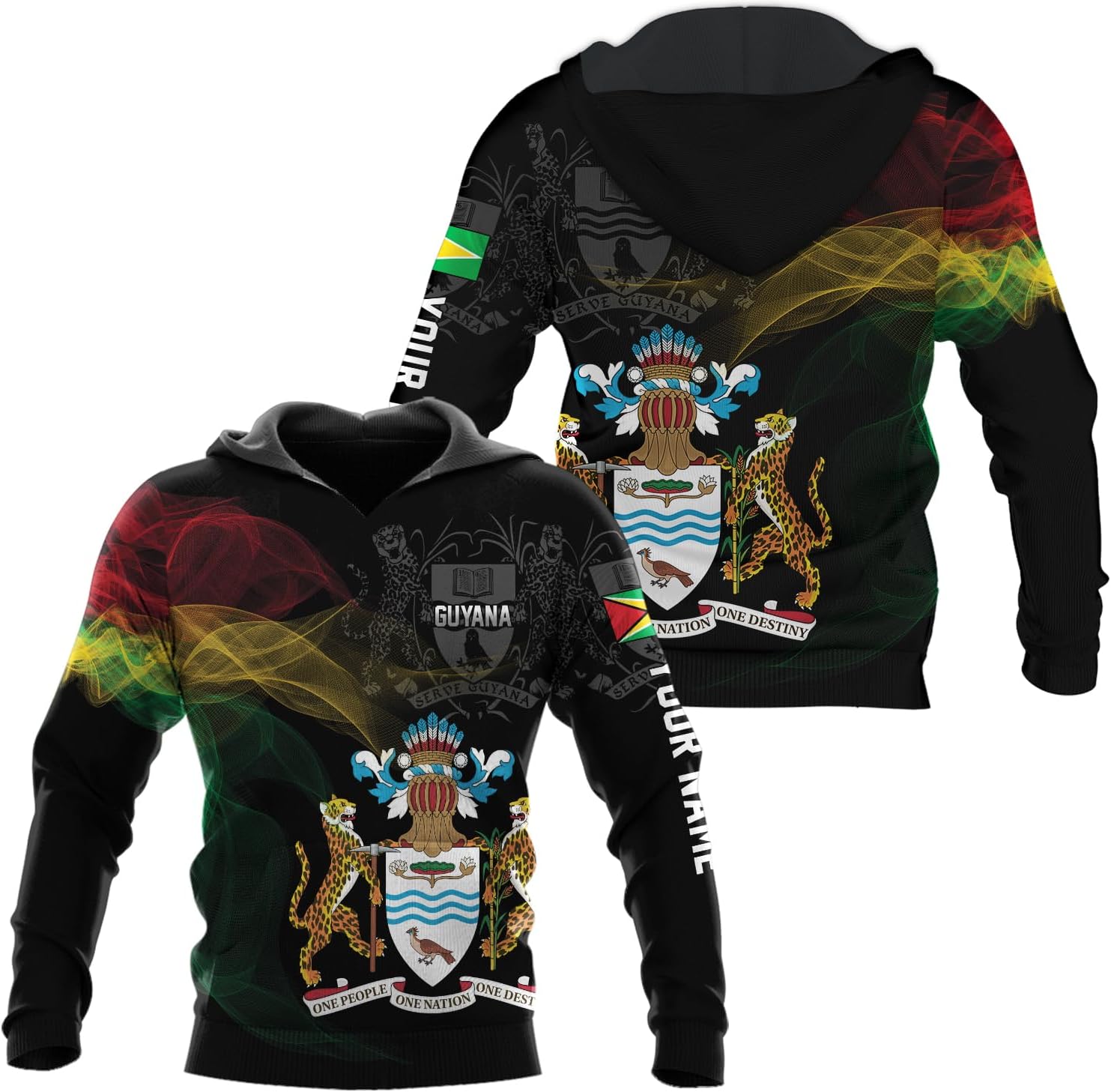 Personalized Name Guyana Shirts for Men and Women,Guyana Flag Funny Patriotic T-Shirt, Guyanese Pride Flag Shirt
