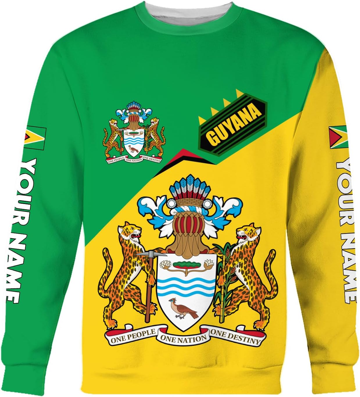 Parvii Personalized Guyana Shirts, Guyana Pride Tshirt, Guyanese Guyana Flag Shirt, Guyana Shirt for Men & Women, Guyana Gift