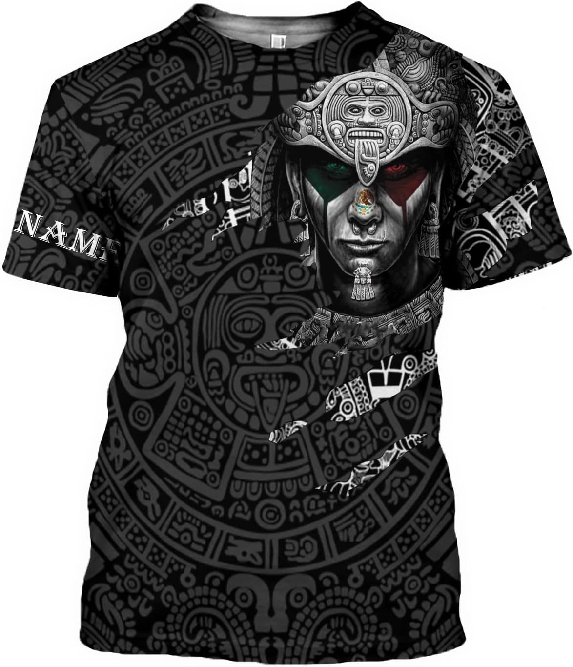 Personalized Name Mexican Shirts for Men 3D Customized Mexico Shirts for Men, Mexico Shirts for Women Mexico Shirt (US, Alpha, Small, Regular, Regular, Multi 9)