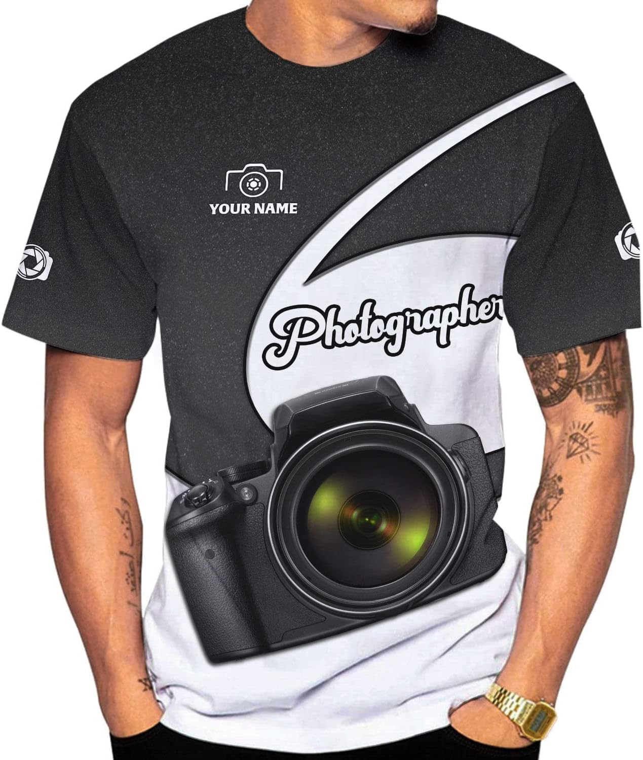 HomeDesign Personalized Photography Shirt Photographer Shirts Photographic Camera Tshirt Men & Women Photographer Gifts