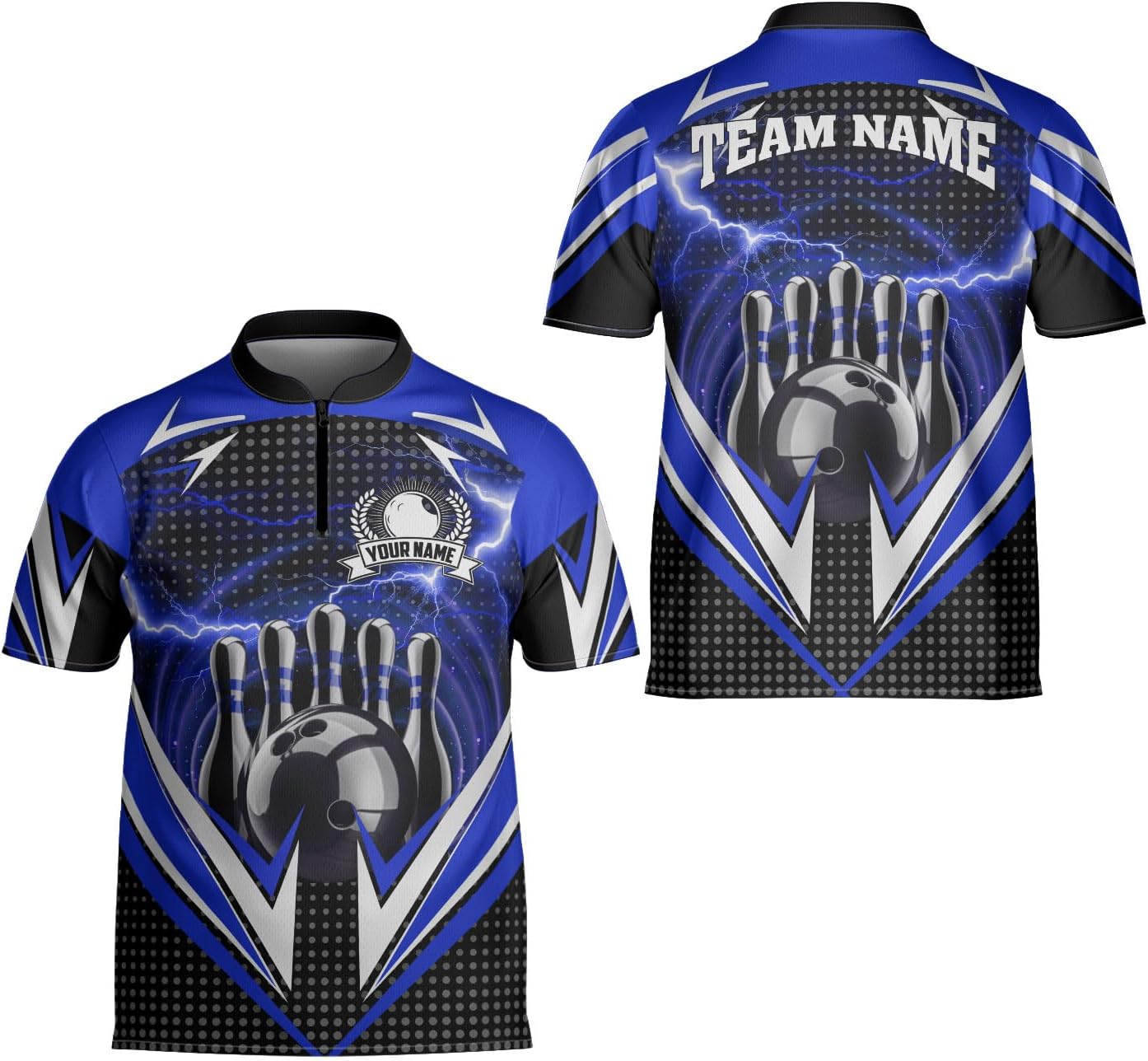 Ligthuy Personalized Bowling Jersey 3D, Bowling Shirts for Team, Bowling Shirt Unisex for Men Women, Bowling Shirts for Men