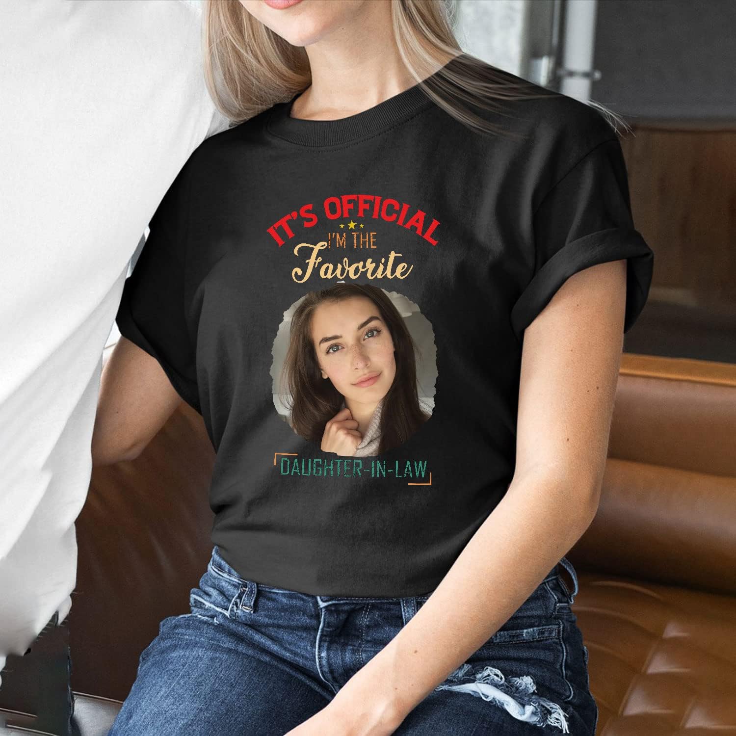 HomeDesign Personalized My Daughter in Law is My Favorite Child Shirt, Daughter in Law Tshirt favorite child is my Daughter