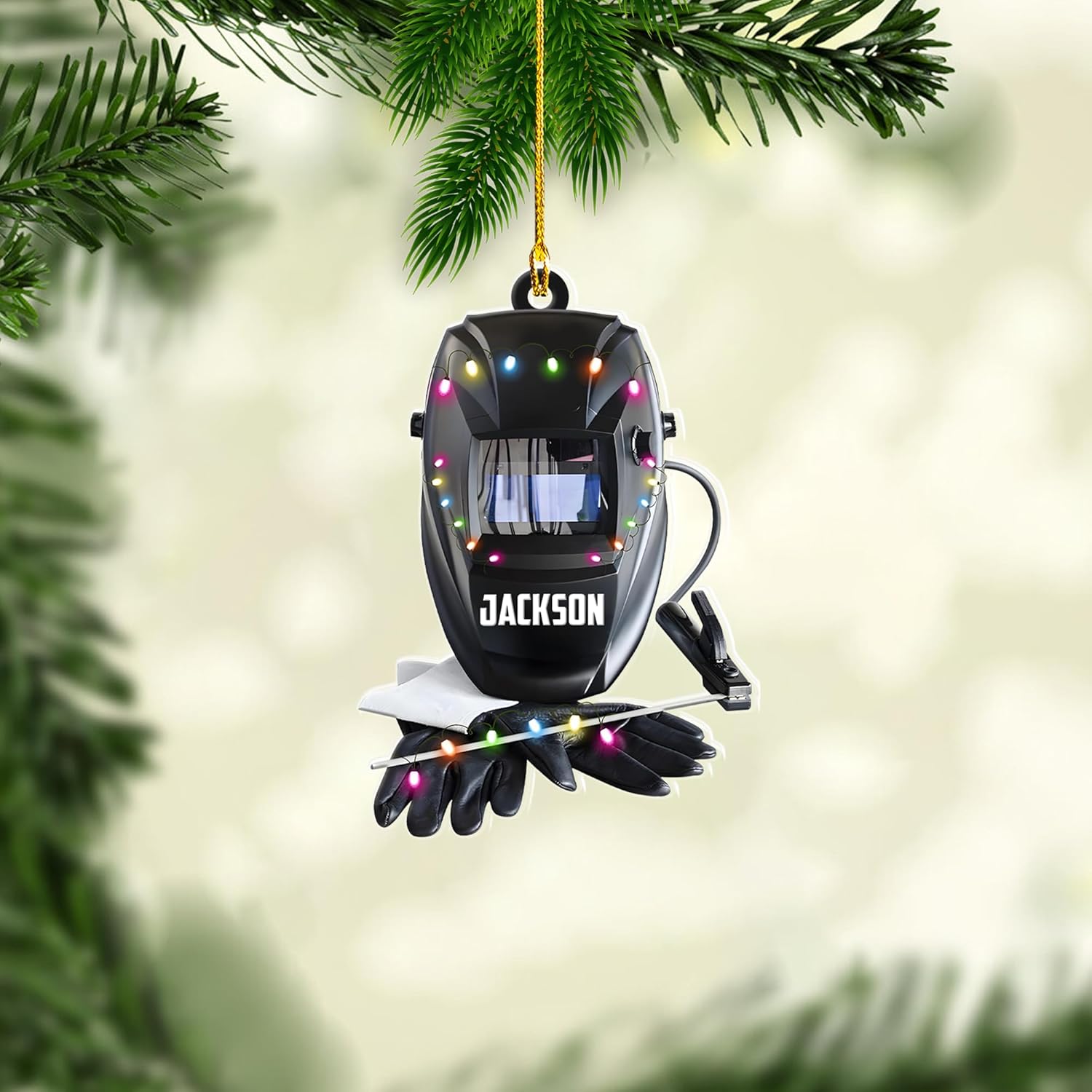 Artparel Personalized Welder Ornaments Custom Name Welder Christmas Ornament Custom Welder Gifts Welder Ornaments for Christmas Tree Welder Christmas Ornament (WD32)
