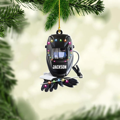 Artparel Personalized Welder Ornaments Custom Name Welder Christmas Ornament Custom Welder Gifts Welder Ornaments for Christmas Tree Welder Christmas Ornament (WD32)