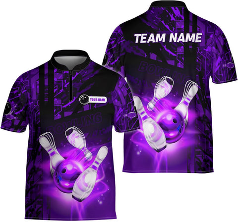 Ligthuy Personalized Bowling Jersey 3D, Bowling Shirts for Team, Bowling Shirt Unisex for Men Women, Bowling Shirts for Men