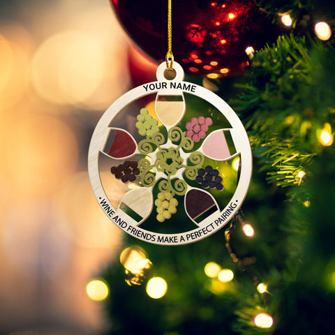 Personalized Bartender Christmas Ornaments, Bartender Wood Ornament, Personalized Bartender Gift, Best Christmas Ornament 2024, Ornament Xmas Tree Hanging Decor Keepsake (BTD 6)