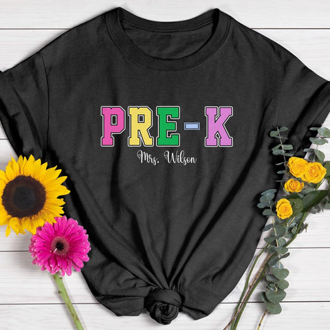 Personalized Teacher Shirt, Custom Teacher Name Shirt, Teacher Shirts for Women, Teacher Gift, Gift Idea for Teacher