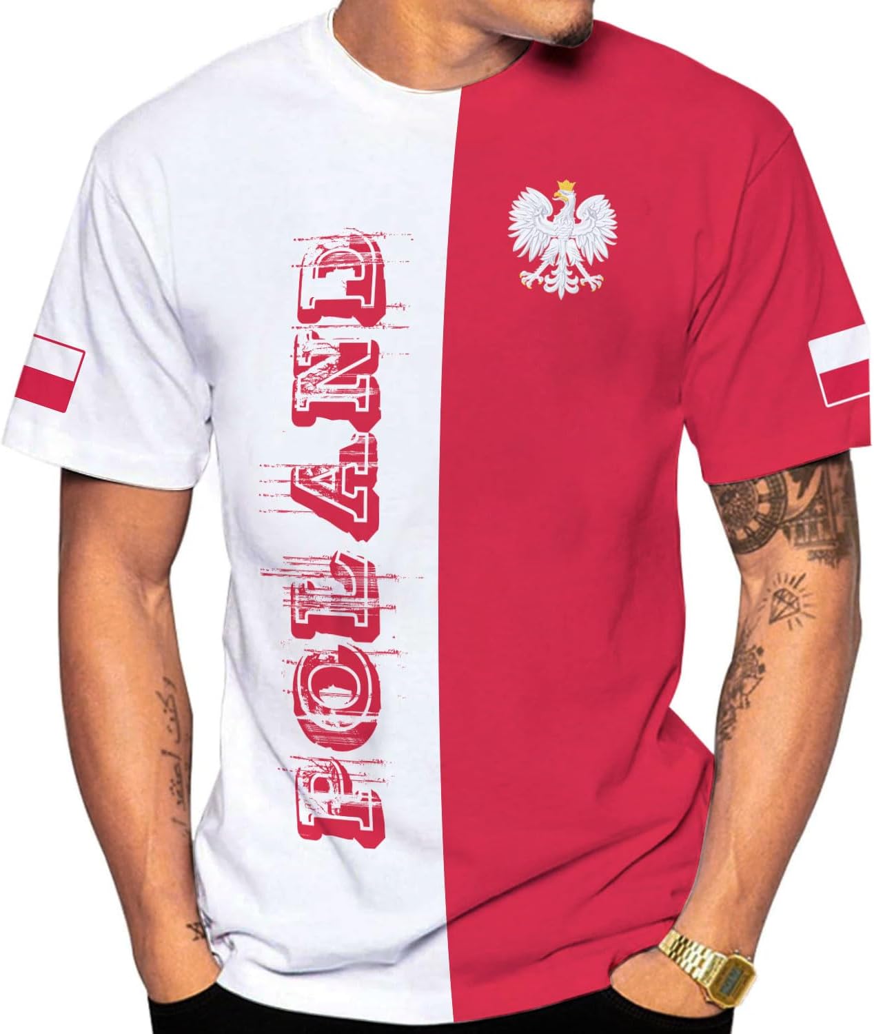 Parvii Personalized Poland Shirt Women & Men, Polska Tshirt Women Poland Shirt 3D, Poland Pride Shirts, Polish Eagle Polska
