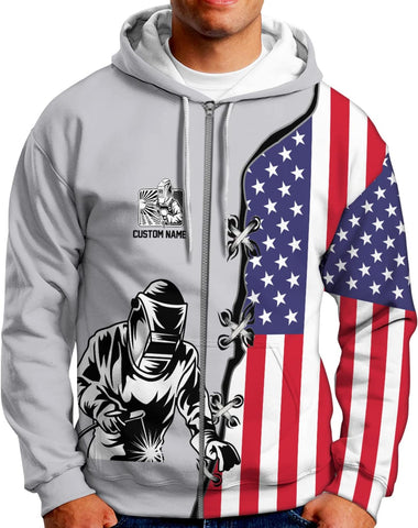Personalized Welder Shirt 3D Unisex All Over Printed Sportwear Hoodie, TShirt, Zip Hoodie, Sweatshirt For Men Women