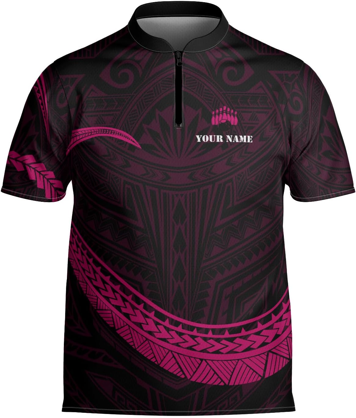 Pretyprints Personalized Name Bowling Baseball Jersey, Bowling Shirts for Men, Bowling Jerseys for Team, Bowling Shirts
