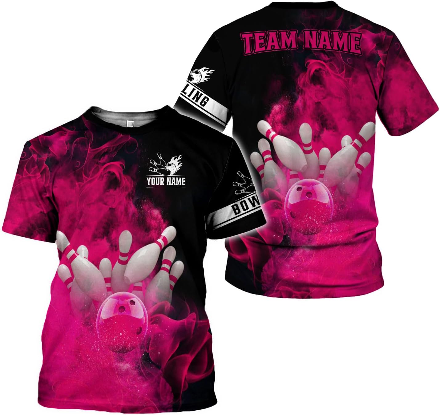 Mostprints Personalized Name Bowling Shirts for Men and Women 3D, Bowling Shirts for Team Bowling, Bowling Shirts Gift