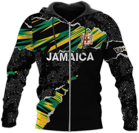 HomeDesign Personalized Jamaica Hoodie Camisa Jamaica Hoodies Jamaica Sweaters Shirts Men & Women Jamaican Pride Shirt Gifts