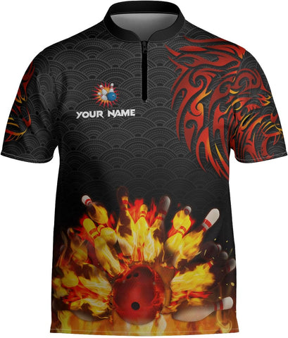 Pretyprints Personalized Name Bowling Baseball Jersey, Bowling Shirts for Men, Bowling Jerseys for Team, Bowling Shirts