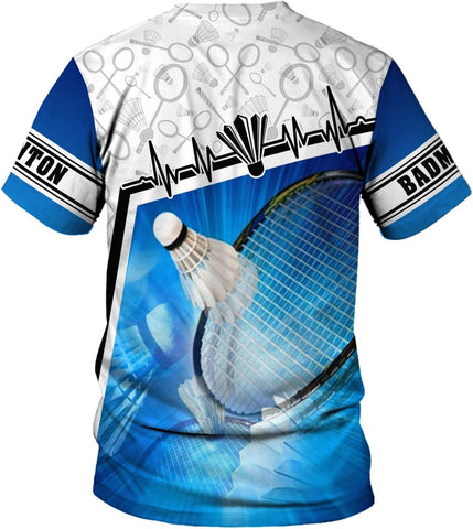 Personalized Name Badminton 3D Shirt, Best Coach Ever Sport Fans Gift T-Shirt, Custom Badminton 3D Shirt for Badminton Lovers
