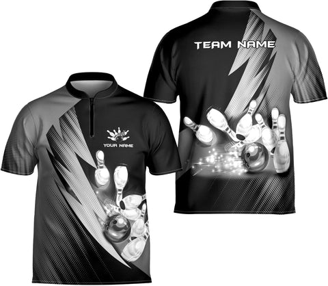 Artparel Personalized Name Bowling Jersey 3D, Custom Bowling Shirts for Team, Bowling Shirt Unisex for Men & Women