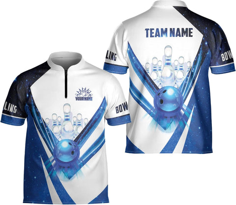Artparel Personalized Name Bowling Jersey 3D, Custom Bowling Shirts for Team, Bowling Shirt Unisex for Men & Women