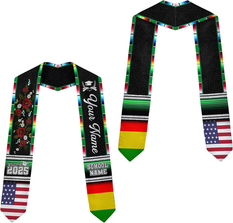 African American Graduation Sash, Graduation Stole Customize, African Graduation Sash, Graduation Stole Class of 2025