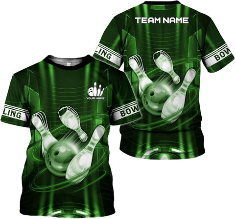 mostprints Personalized Name Bowling Shirts for Men & Women, Bowling Shirts for Team Bowling, Bowling Shirts Gift Unisex