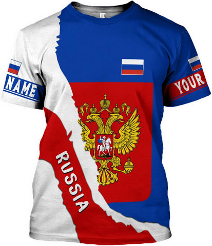MoonArt Personalized Russia Shirts Russian Shirt Russian Coat of Arms Russia Flag Pride Shirts Russia Flag Coat of Arms