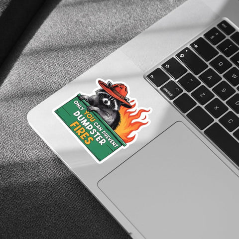3Pcs Only You Can Prevent Dumpster Fire Sticker Funny Racoon Dumpster Fire Stickers Fire Prevention Only You Can Prevent Dumpster Fires Decal for Laptop Water Bottle Toolbox Phone Car Gifts 3"