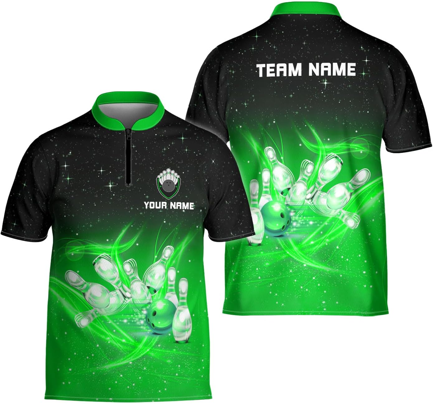 Ligthuy Personalized Bowling Jersey 3D, Bowling Shirts for Team, Bowling Shirt Unisex for Men Women, Bowling Shirts for Men