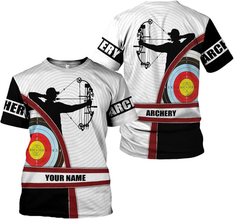 Personalized Men's Archery Shirts, Custom Name & Team Name Jerseys, S-5XL Polo Shirts