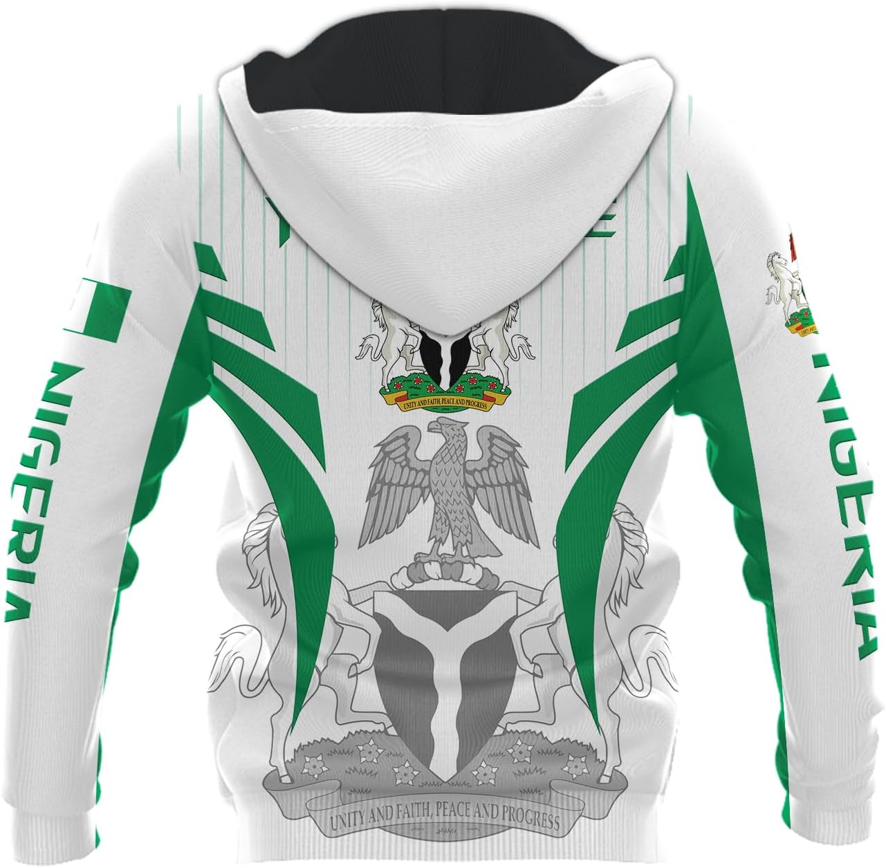 AOVL Personalized Nigeria Shirts Nigerian Flag Shirts Nigeria Flag Nigerian Pride Gift T-Shirt Nigerian Pride Shirt 3D S-5XL