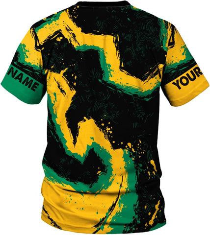Personalized Jamaica Shirt Custom Jamaica Flag Lion Shirt for Men and Women, Jamaican Pride T-Shirt, Jamaica Tshirt Jamaicana