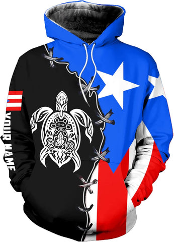 Mostprints Personalized Name Puerto Rico Shirt, Customized Puerto Rico Shirt for Men and Women, Sweatshirt, Hoodie, Zip Hoodie