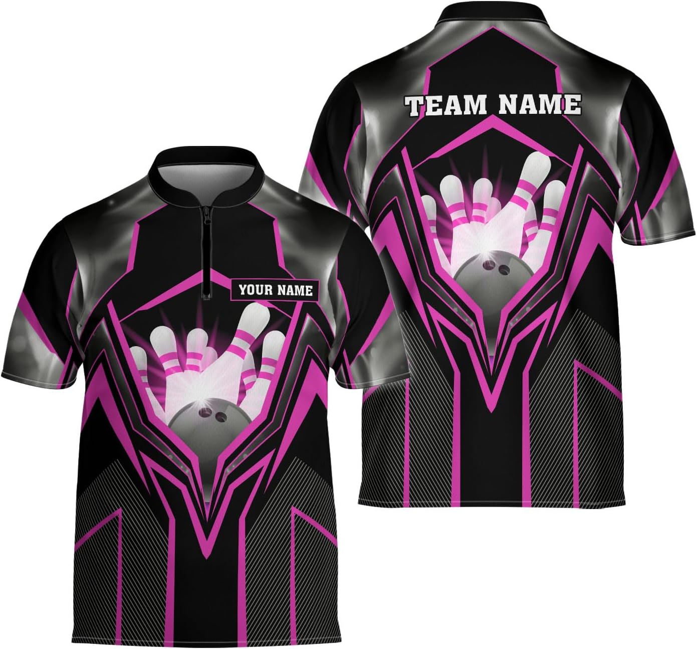 Ligthuy Personalized Bowling Jersey 3D, Bowling Shirts for Team, Bowling Shirt Unisex for Men Women, Bowling Shirts for Men