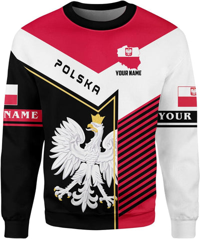 Vybonz Personalized Poland Hoodie Women & Men 3D, Poland Pride Shirt Polish Eagle
