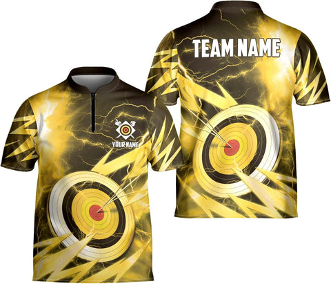 Custom Archery Jersey Shirt Bow & Arrow Personalized 3D Shirts for Archer Men Women Target Team Name Apparel Gifts