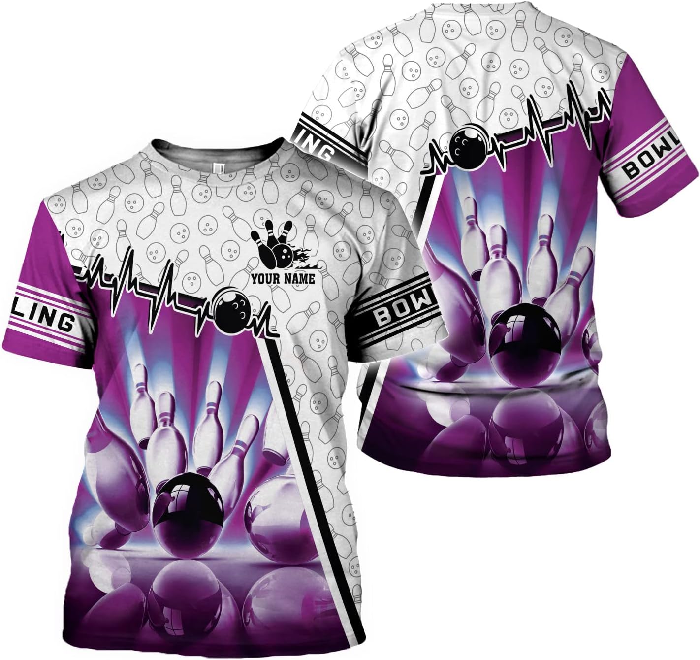 Custom Bowling Shirts, Personalized Name Bowling Shirts Unisex, Bowling Jerseys for Men & Women, Team Bowling Shirt Gift