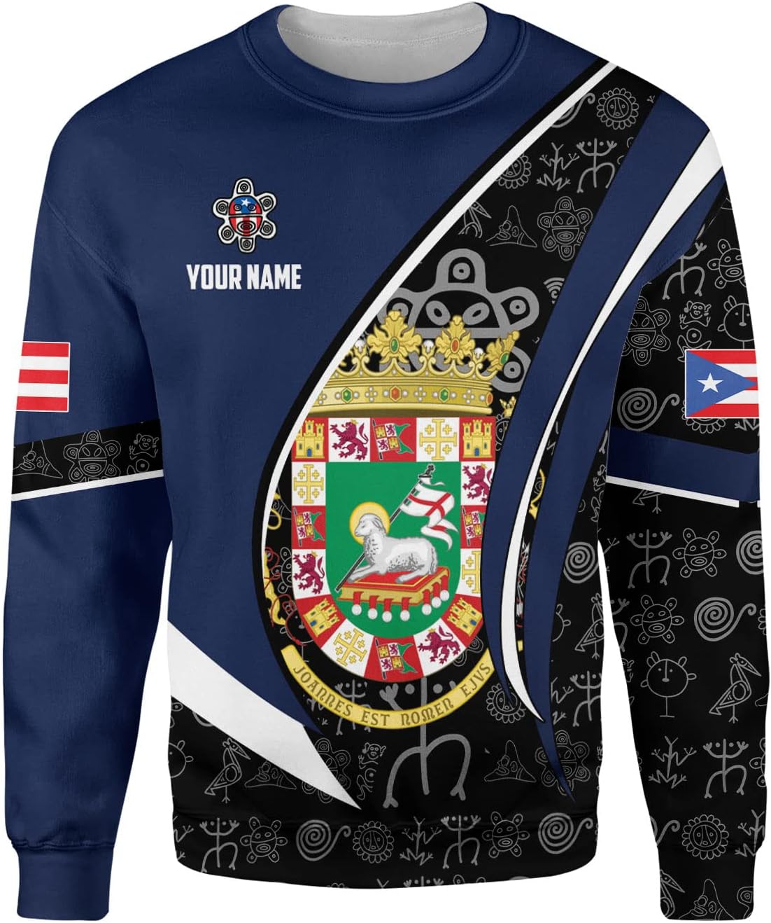Personalized Name Puerto Rico T-Shirt 3D, Puerto Rico Shirt for Men Women, Puerto Rico Flag T Shirt All Over Printing S-5XL