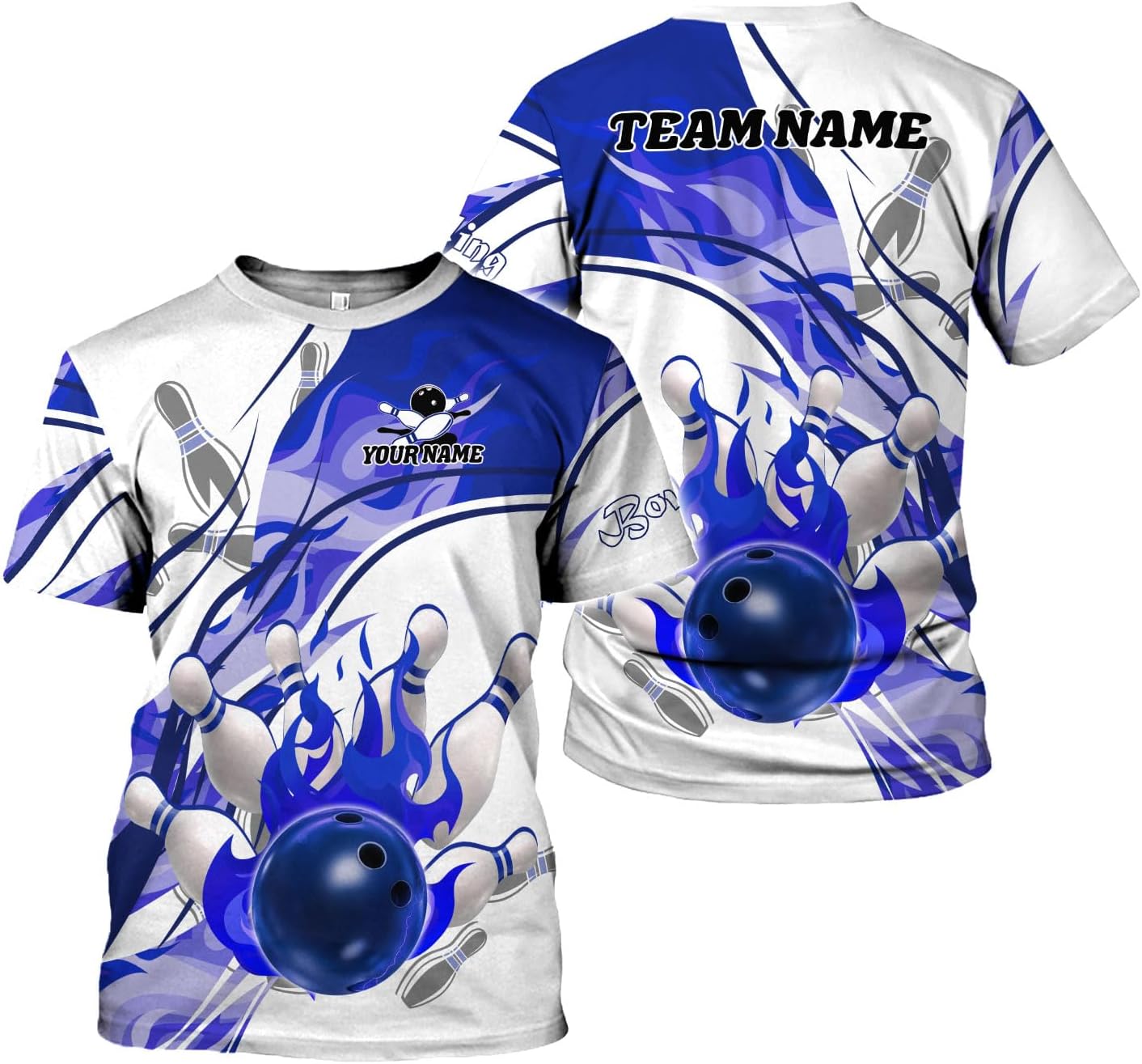 Rivelus Custom 3D Bowling Shirts Personalized for Men and Women - Unique Team Shirt & Gifts for Bowling Lovers