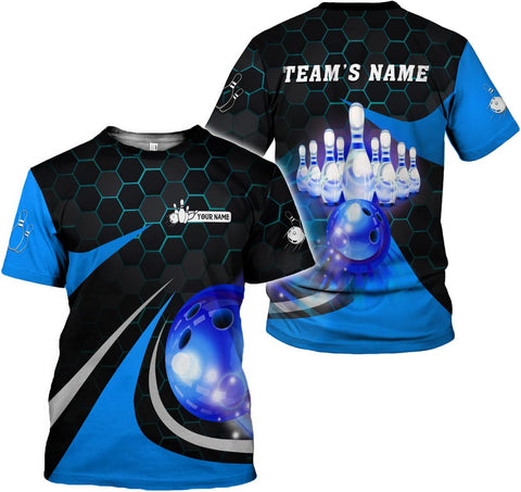 Rivelus Custom 3D Bowling Shirts Personalized for Men and Women - Unique Team Shirt & Gifts for Bowling Lovers